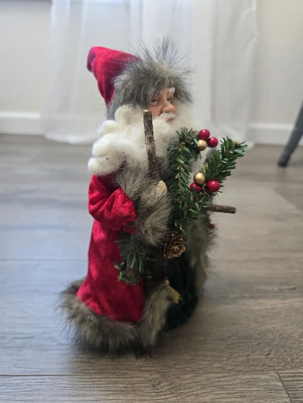 2004 Woodland Christmas Tree Topper Cabincore Cottagecore Collectible